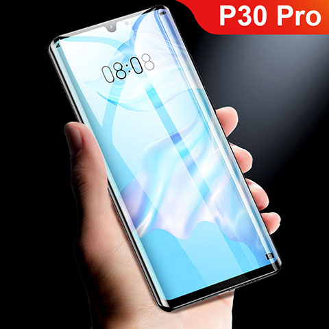 Film Protection Protecteur d'Ecran Verre Trempe Integrale F02 pour Huawei P30 Pro New Edition Noir