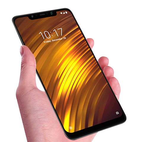 Film Protection Protecteur d'Ecran Verre Trempe Integrale F02 pour Xiaomi Pocophone F1 Noir