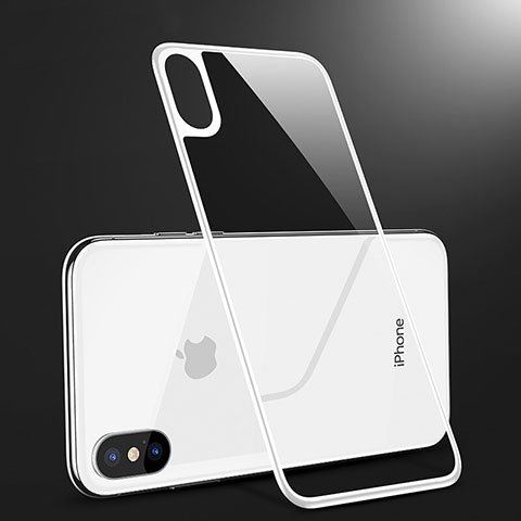 Film Protection Verre Trempe Arriere Protecteur d'Ecran B09 pour Apple iPhone Xs Max Blanc