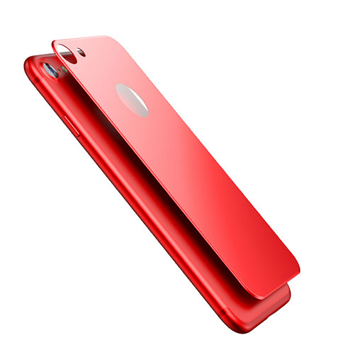 Film Verre Trempe Arriere Protecteur d'Ecran pour Apple iPhone 7 Rouge