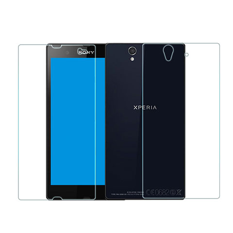 Film Verre Trempe Protecteur d'Ecran Avant et Arriere pour Sony Xperia Z L36h Clair