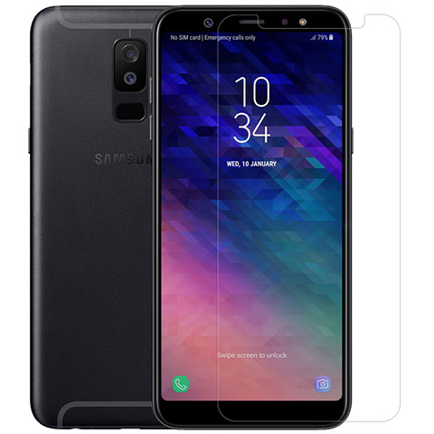 Film Verre Trempe Protecteur d'Ecran T01 pour Samsung Galaxy A6 Plus Clair