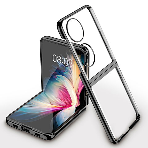 Housse Antichocs Rigide Transparente Crystal AC1 pour Huawei P50 Pocket Noir