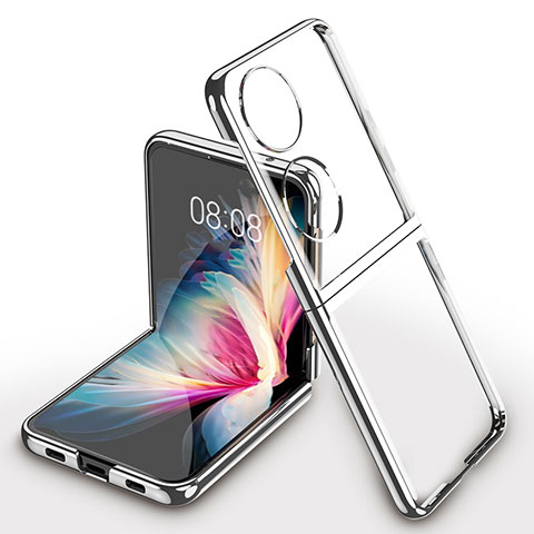 Housse Antichocs Rigide Transparente Crystal AC1 pour Huawei P60 Pocket Argent