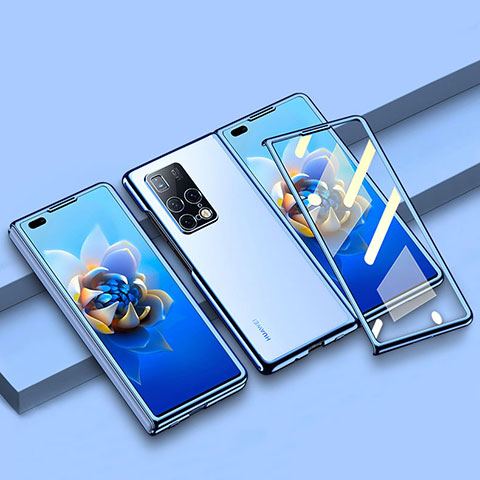 Housse Antichocs Rigide Transparente Crystal AC5 pour Huawei Mate X2 Bleu