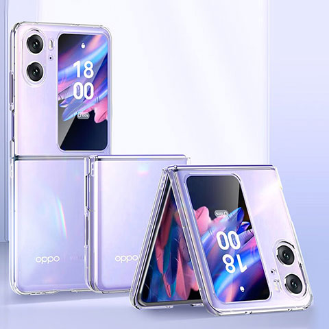 Housse Antichocs Rigide Transparente Crystal T04 pour Oppo Find N2 Flip 5G Clair