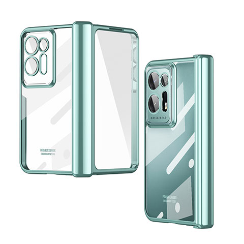 Housse Antichocs Rigide Transparente Crystal ZL1 pour Oppo Find N2 5G Vert