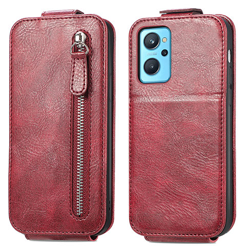 Housse Clapet Portefeuille Cuir pour Oppo A96 4G Rouge