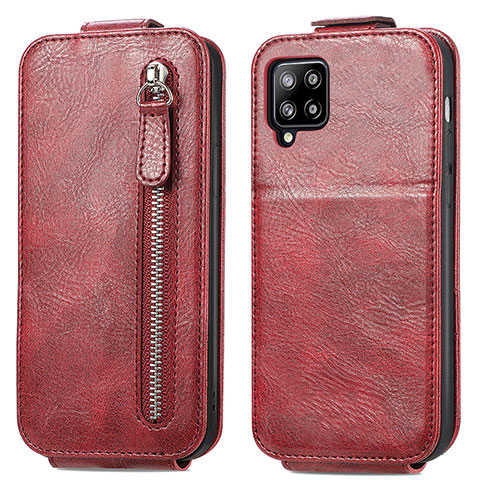 Housse Clapet Portefeuille Cuir pour Samsung Galaxy A42 5G Rouge