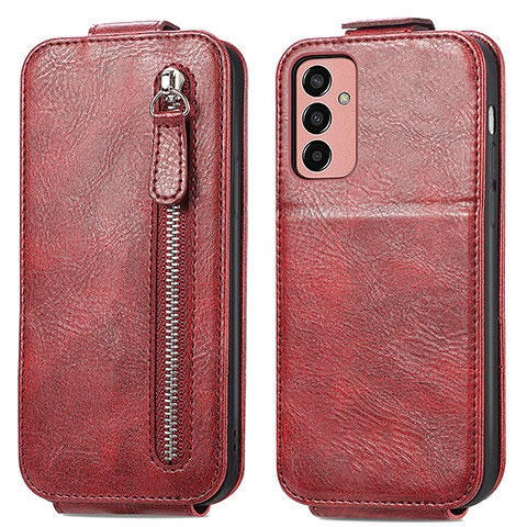 Housse Clapet Portefeuille Cuir pour Samsung Galaxy F13 4G Rouge