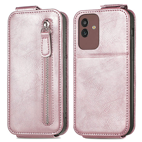 Housse Clapet Portefeuille Cuir pour Samsung Galaxy M13 5G Or Rose