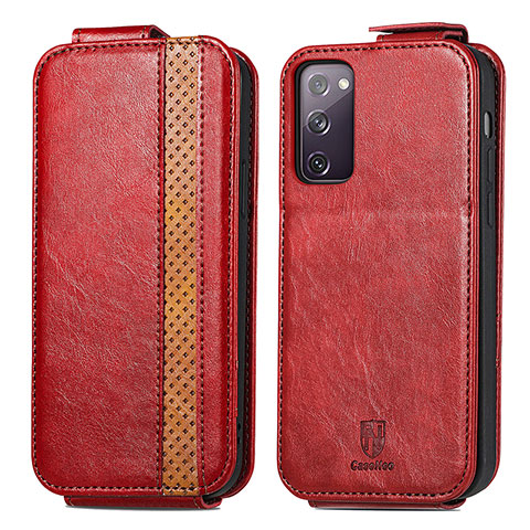 Housse Clapet Portefeuille Cuir pour Samsung Galaxy S20 FE (2022) 5G Rouge