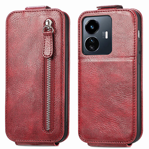 Housse Clapet Portefeuille Cuir pour Vivo Y77e t1 Rouge