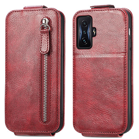 Housse Clapet Portefeuille Cuir pour Xiaomi Redmi K50 Gaming AMG F1 5G Rouge