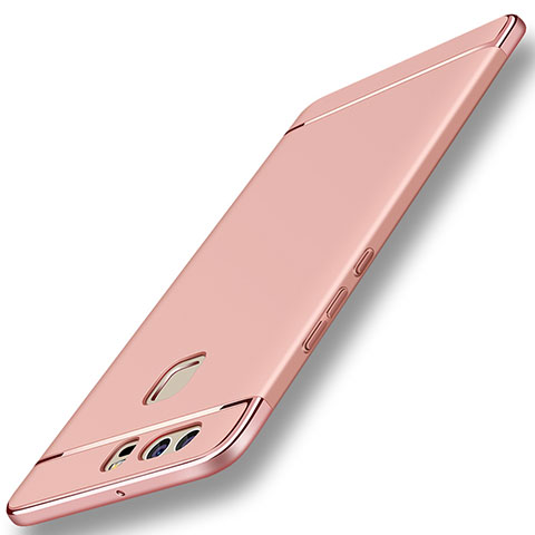 Housse Contour Luxe Metal et Plastique pour Huawei P9 Or Rose