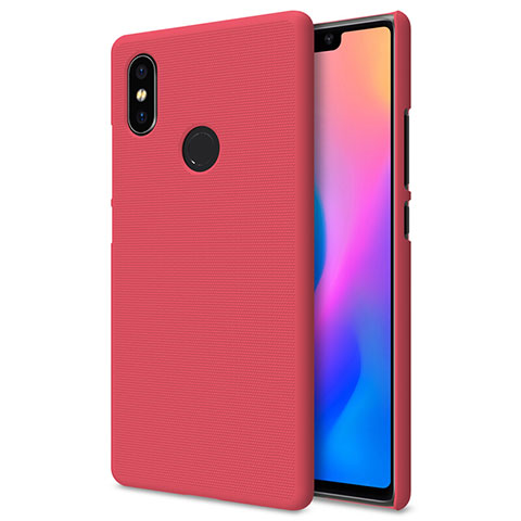 Housse Plastique Rigide Mailles Filet pour Xiaomi Mi 8 SE Rouge