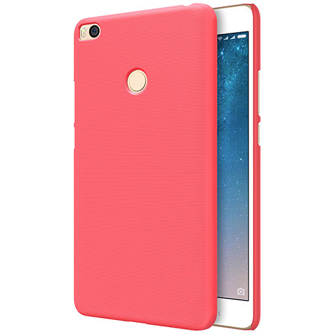 Housse Plastique Rigide Mailles Filet pour Xiaomi Mi Max 2 Rouge