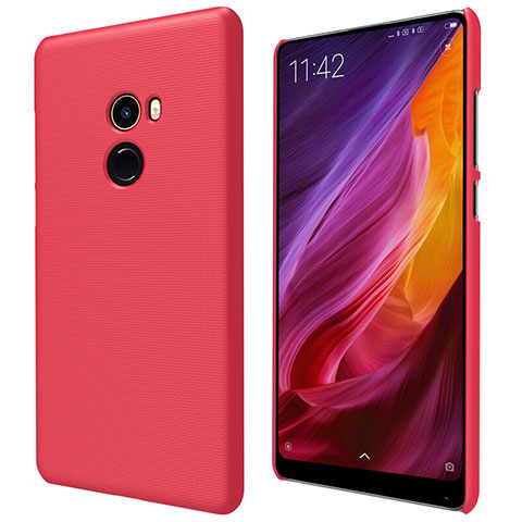 Housse Plastique Rigide Mailles Filet pour Xiaomi Mi Mix 2 Rouge