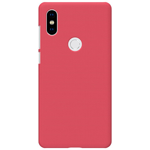 Housse Plastique Rigide Mailles Filet pour Xiaomi Mi Mix 2S Rouge