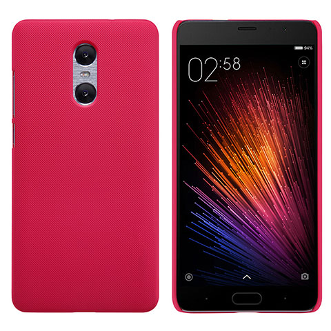 Housse Plastique Rigide Mailles Filet pour Xiaomi Redmi Pro Rouge