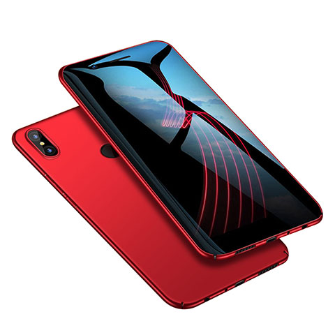 Housse Plastique Rigide Mat M02 pour Xiaomi Redmi Note 5 AI Dual Camera Rouge