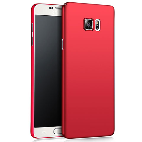 Housse Plastique Rigide Mat M03 pour Samsung Galaxy Note 5 N9200 N920 N920F Rouge