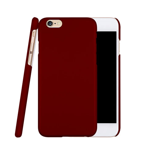 Housse Plastique Rigide Mat pour Apple iPhone 6S Plus Vin Rouge