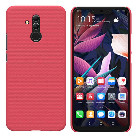 Housse Plastique Rigide Mat pour Huawei Mate 20 Lite Rouge