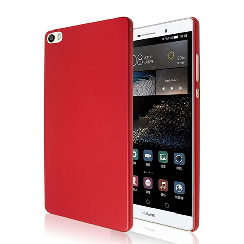 Housse Plastique Rigide Mat pour Huawei P8 Max Rouge