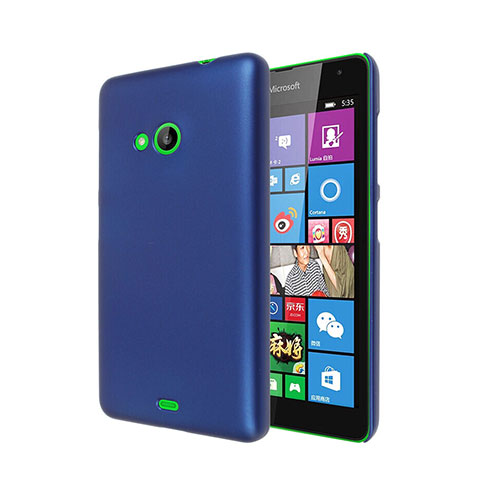 Housse Plastique Rigide Mat pour Microsoft Lumia 535 Bleu