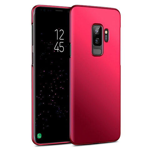 Housse Plastique Rigide Mat pour Samsung Galaxy S9 Plus Rouge