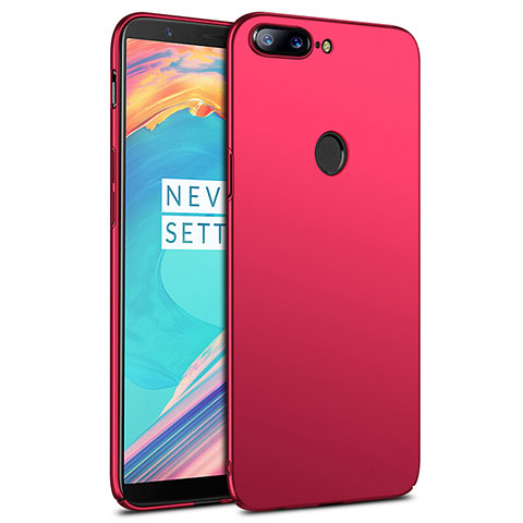 Housse Plastique Rigide Mat R02 pour OnePlus 5T A5010 Rouge