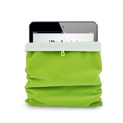 Housse Pochette Velour Tissu pour Samsung Galaxy Tab A7 4G 10.4 SM-T505 Vert