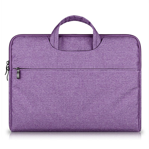 Housse Pochette Velour Tissu S03 pour Samsung Galaxy Book Flex 13.3 NP930QCG Violet