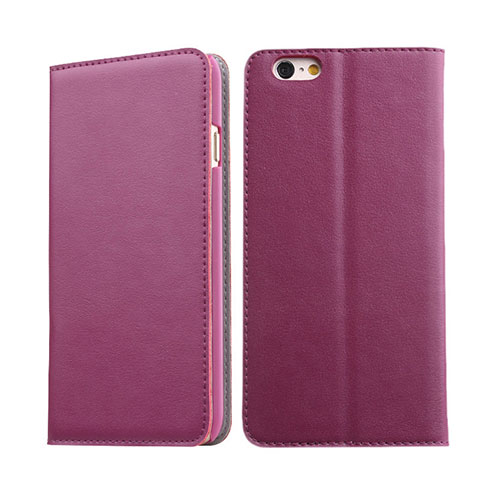 Housse Portefeuille Livre Cuir pour Apple iPhone 6S Plus Violet