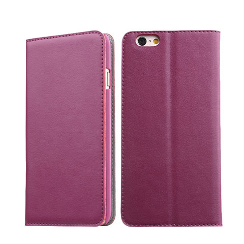 Housse Portefeuille Livre Cuir pour Apple iPhone 6S Violet