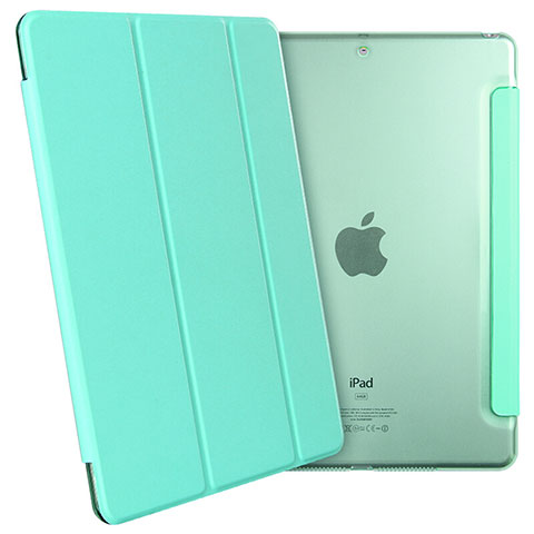 Housse Portefeuille Livre Cuir pour Apple New iPad 9.7 (2018) Vert