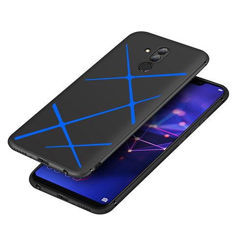 Housse Silicone Gel Serge pour Huawei Mate 20 Lite Bleu