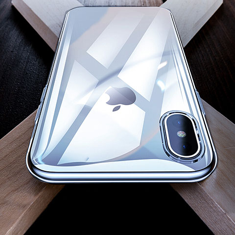 Housse Silicone Souple Miroir pour Apple iPhone Xs Clair