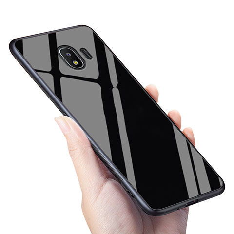 Housse Silicone Souple Miroir pour Samsung Galaxy J2 Pro (2018) J250F Noir