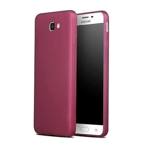 Housse Silicone TPU Souple Couleur Unie pour Samsung Galaxy On7 (2016) G6100 Rouge