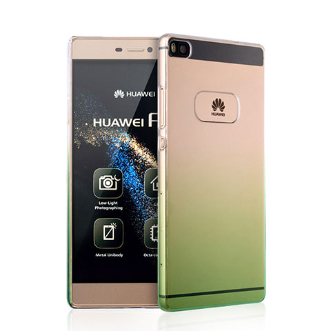 Housse Transparente Rigide Degrade pour Huawei P8 Vert