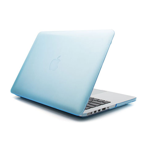 Housse Ultra Fine Mat Rigide Transparente pour Apple MacBook Pro 13 pouces Retina Bleu