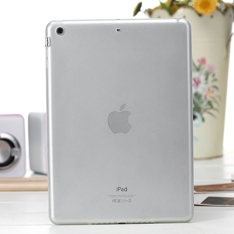 Housse Ultra Fine Silicone Souple Transparente pour Apple iPad Air Blanc