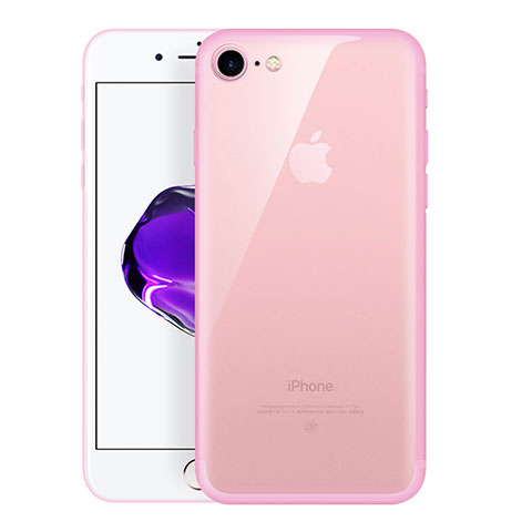 Housse Ultra Fine TPU Souple Transparente H01 pour Apple iPhone 8 Rose