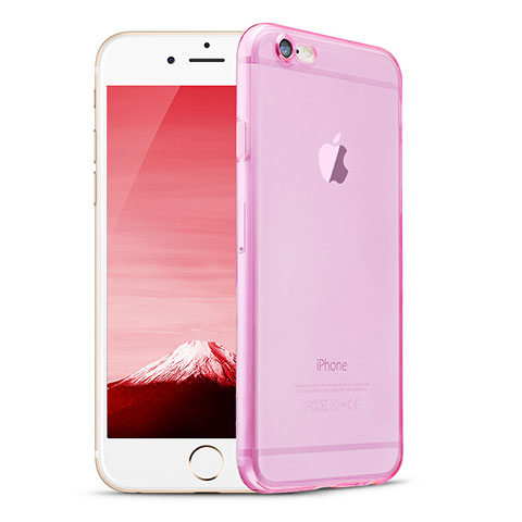 Housse Ultra Fine TPU Souple Transparente H08 pour Apple iPhone 6 Rose