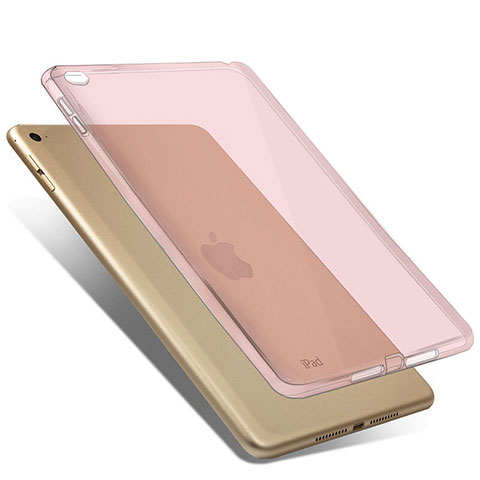 Housse Ultra Fine TPU Souple Transparente pour Apple iPad Mini 4 Rose