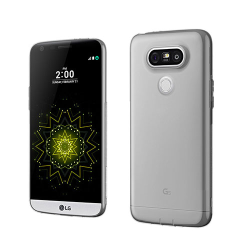 Housse Ultra Fine TPU Souple Transparente pour LG G5 Gris