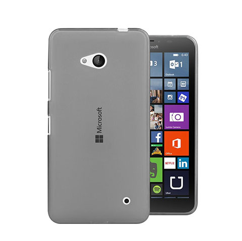 Housse Ultra Fine TPU Souple Transparente pour Microsoft Lumia 640 Gris