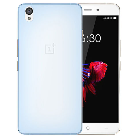 Housse Ultra Fine TPU Souple Transparente pour OnePlus X Bleu